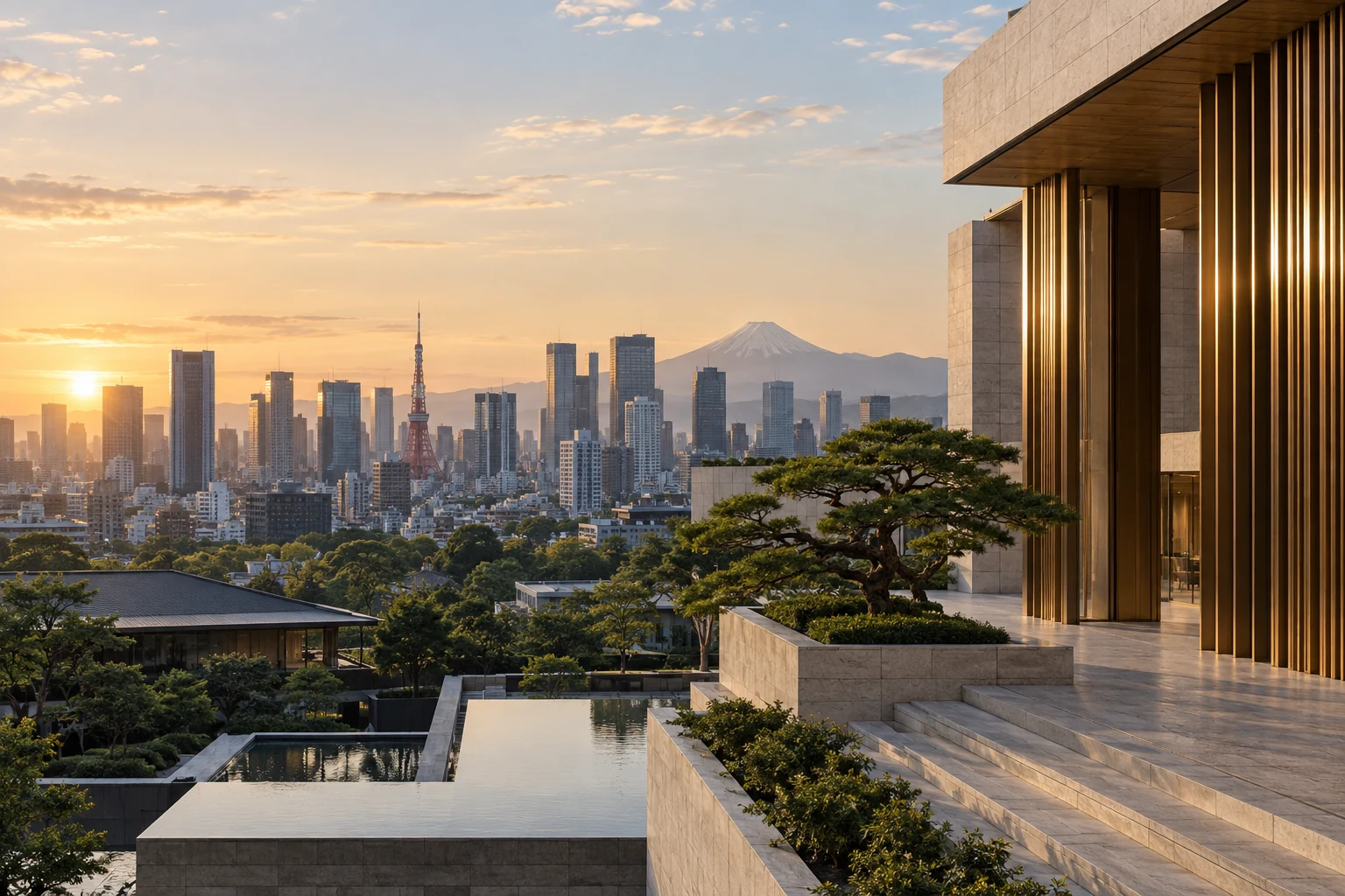 Architecture and business scenes